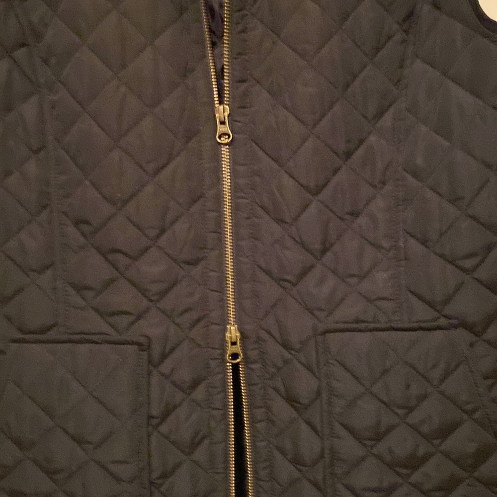 J. Jill Flat(Thin) Quilted Vest Euc - image 5